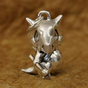 Schattige dino hanger - 925 zilver