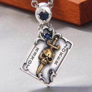 Skull hanger - 925 Zilver