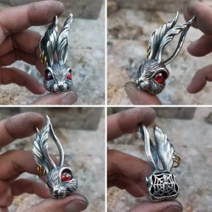 Rabbit Pendant - 925 Silver