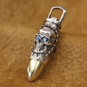 Skull Kogel Hanger - 925 Zilver