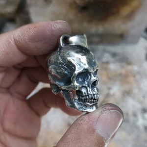 Skull Pendant NecroHold - 925 Silver