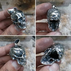Skull Pendant NecroHold - 925 Silver