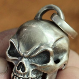 Zware Skull hanger DeadHead - 925 Zilver