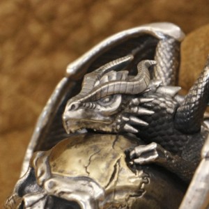 Dragon and Skull Pendant – Available in Two Variants – 925 Silver