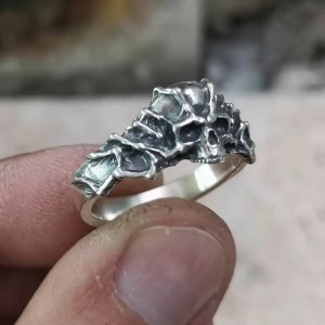 Skull ring - Bones - 925 Silver