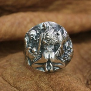 Skull ring - Lust & Bone - 925 Zilver