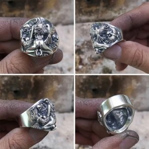 Skull ring - Lust & Bone - 925 Zilver