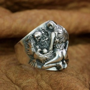 Skull ring - Lust & Bone - 925 Zilver