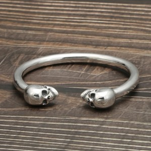 Zware Skull armband Deadlock - 925 Zilver