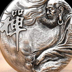 Dharma Patriarch Zen hanger - 999 zilver