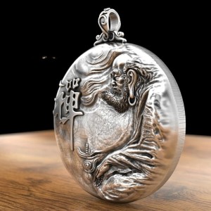 Dharma Patriarch Zen hanger - 999 zilver