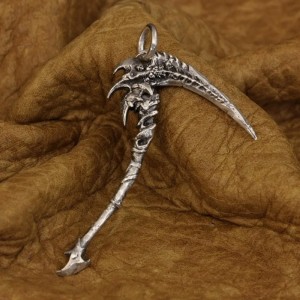 Grim reaper zeis hanger in twee maten – 925 Zilver