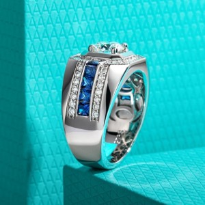 Luxe ring met Moissanite – Totaal 2,68 Karaat