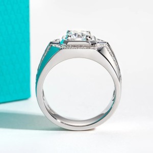 Luxe ring met Moissanite – Totaal 2,68 Karaat