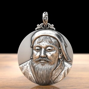 Genghis Khan Hanger - 999 zilver
