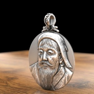 Genghis Khan Hanger - 999 zilver