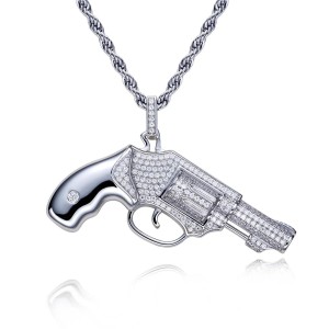 Revolver hanger met 170 Moissanite stenen