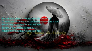 How does Christian man have sex whitout commiting a sin?