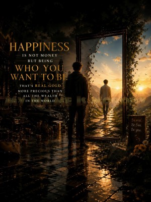 Happiness is not money but being who you are