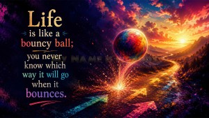 Life is like a bouncy ball