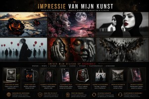 Impressie van mijn designs Redbubble