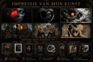 Impressie van mijn designs Redbubble