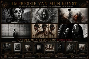Impressie van mijn designs Redbubble