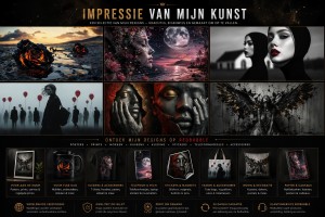 Impressie van mijn designs Redbubble