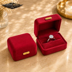 Velvet Ringcase Rood