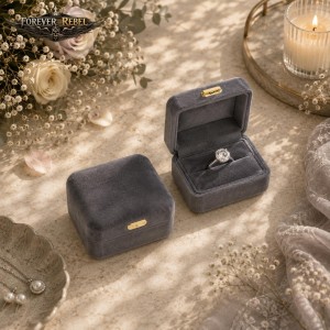 Velvet Ringcase Grijs
