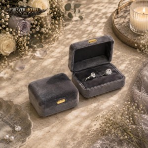 Velvet Ringcase Grijs